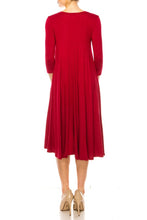 Load image into Gallery viewer, Solid jersey knit a-line dress