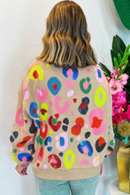 Load image into Gallery viewer, Women Leopard Drop Shoulder Pullover Sweatshirt