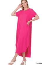 Load image into Gallery viewer, BRUSHED DTY SHORT SLEEVE MAXI DRESS
