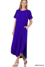 Load image into Gallery viewer, BRUSHED DTY SHORT SLEEVE MAXI DRESS
