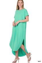Load image into Gallery viewer, BRUSHED DTY SHORT SLEEVE MAXI DRESS

