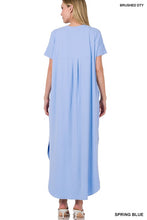 Load image into Gallery viewer, BRUSHED DTY SHORT SLEEVE MAXI DRESS
