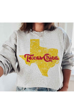 Load image into Gallery viewer, TEXAS CHICA GRAPHIC PLUS SIZE SWEATSHIRT
