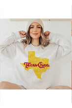 Load image into Gallery viewer, TEXAS CHICA GRAPHIC PLUS SIZE SWEATSHIRT
