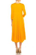 Load image into Gallery viewer, Solid jersey knit a-line dress
