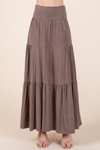 Load image into Gallery viewer, Solid Tiered Ruffle Skirt
