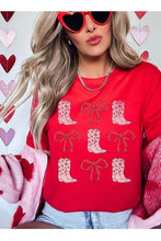 Load image into Gallery viewer, Croquette Cowgirl Valentine Graphic Tee
