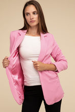 Load image into Gallery viewer, Woven Long Sleeve Open Front Classic Blazer
